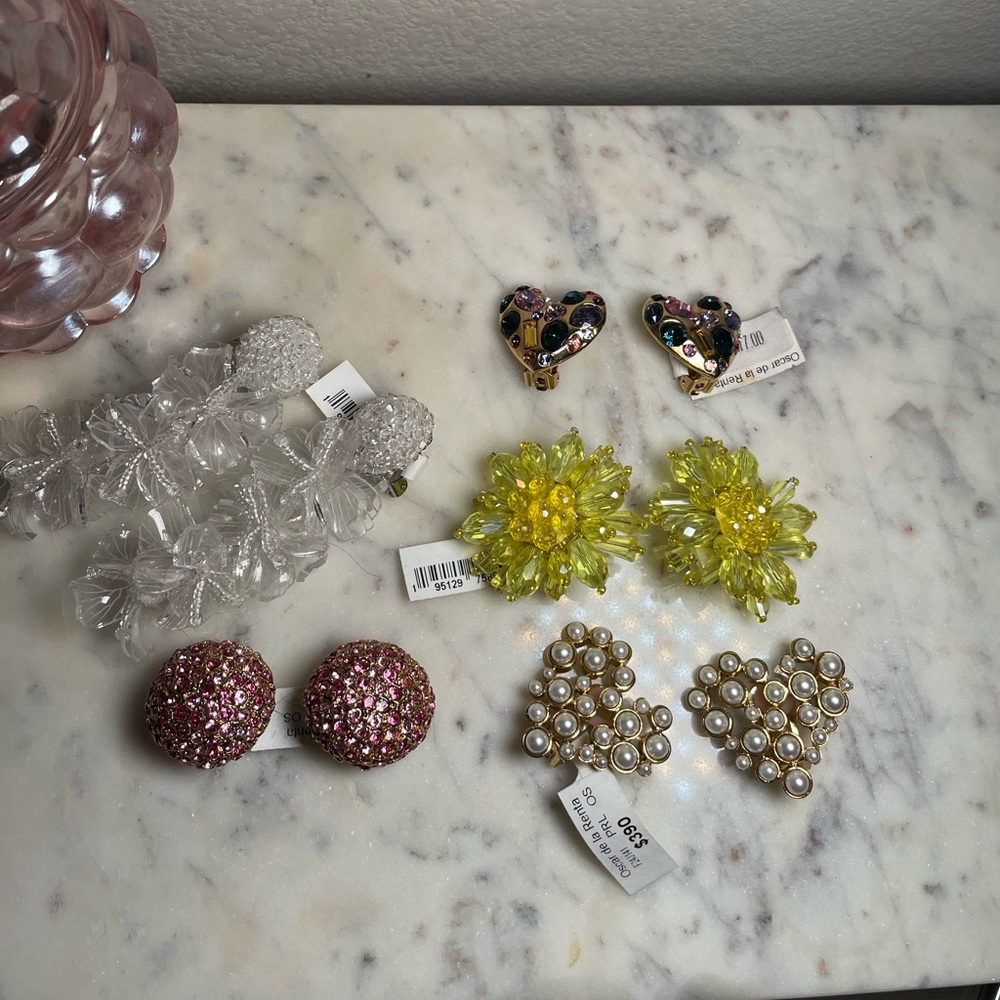 Oscar De La Renta Clip Earring Bundle